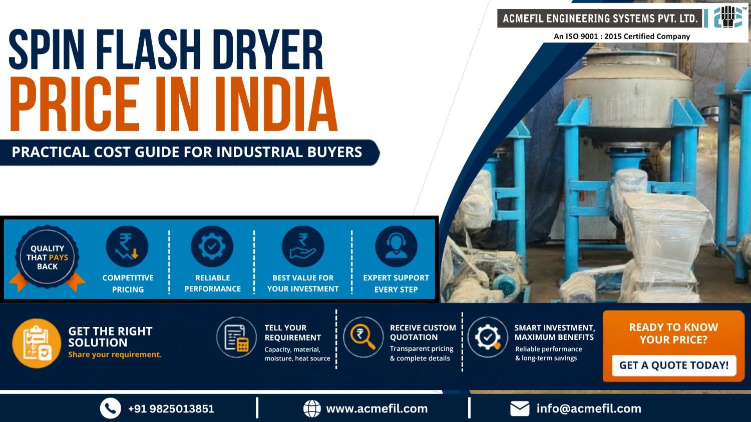 spin flash dryer